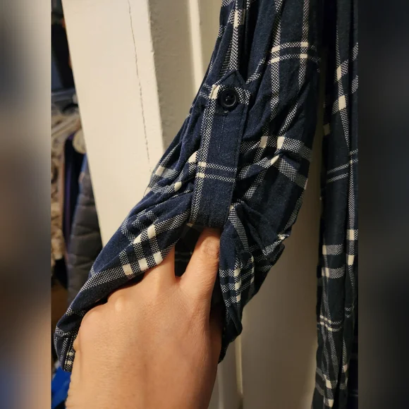 Torrid Plaid Button-Up Shirt Dress - Picture 2 of 5